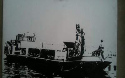 Marins pêcheur au travail